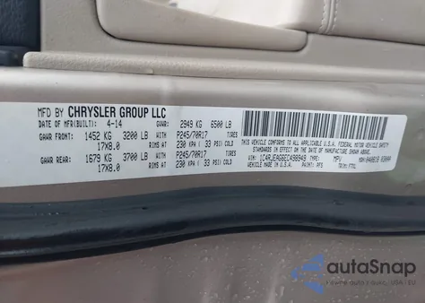 2014 Jeep Grand Cherokee Laredo z USA, uszkodzony, nr VIN 1C4RJEAG6EC498949